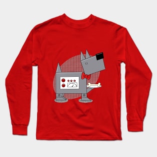 Robot Scottie Dog Long Sleeve T-Shirt